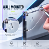 Rear of a Case Your Space acrylic display case showing the optional keyhole wall mounted fixing slots.
